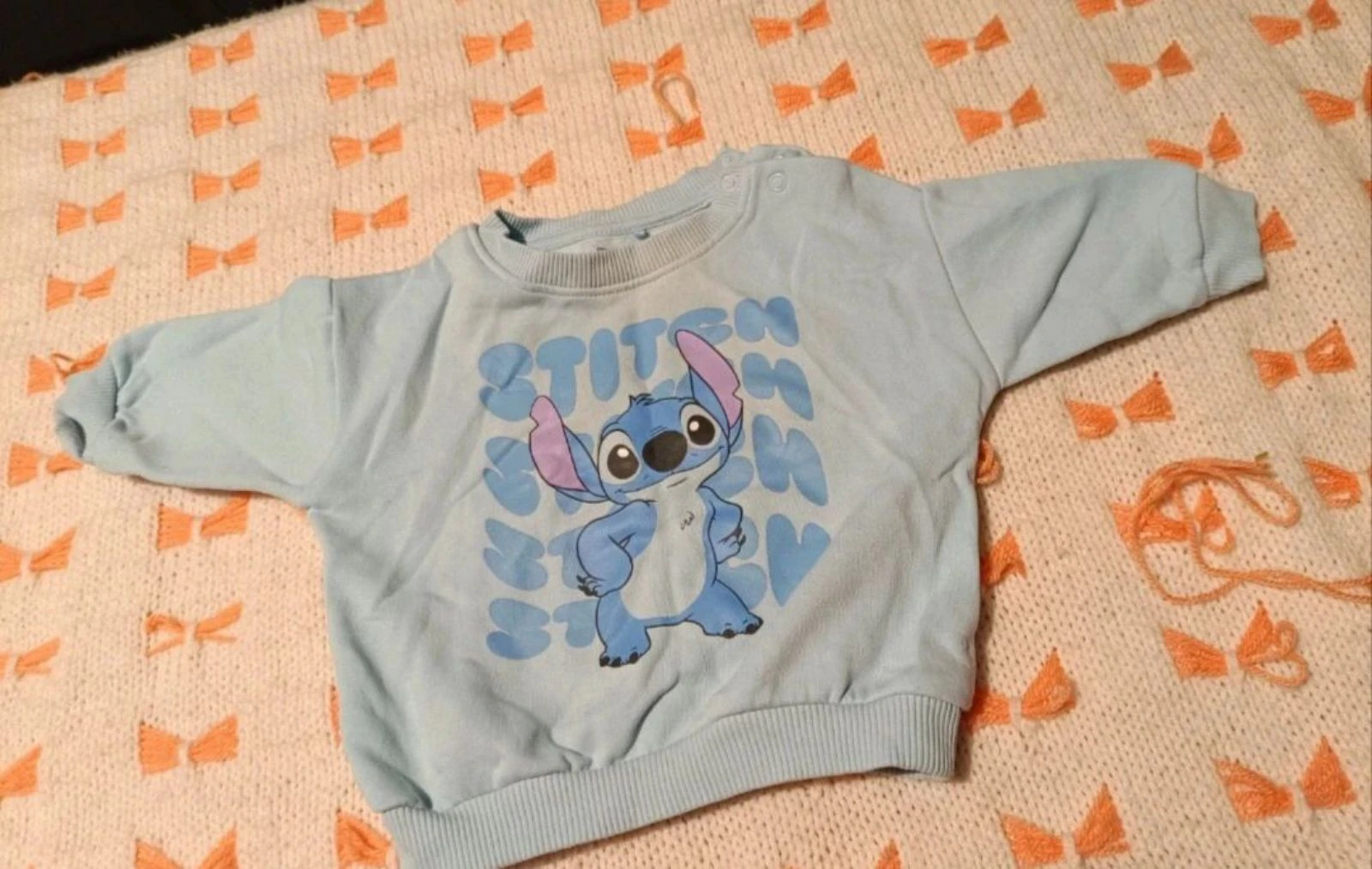 Sweat bleu Stitch Disney Baby Primark - 3-6 mois (68 cm)